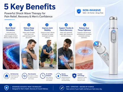 🔥Advanced Acoustic Therapy Designed for Men’s Active Lifestyle & Wellness
