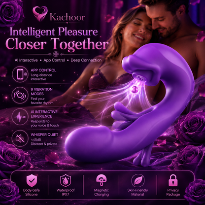 ✨ 2026 New AI Sync G-Spot Vibrator Support APP control 💕 7 Vibration & 5 Licking Modes + Free Mystery Gift | 30-Day Fast Refund